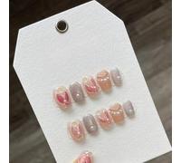 WDZDS 10pcs Pure Handmade Multi-Color False Nails Press On Nails Full Cover False Nails For Women And Girls Daily Decoration