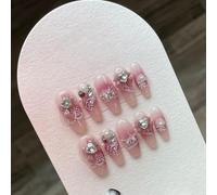WDZDS 10pcs Pure Handmade Multi-Color False Nails Press On Nails Full Cover False Nails For Women And Girls Daily Decoration