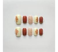 WDZDS 10pcs Pure handmade pattern False Nails Press On Nails Full Cover False Nails For Women And Girls Daily Decoration