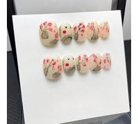 WDZDS 10pcs Pure handmade pattern False Nails Press On Nails Full Cover False Nails For Women And Girls Daily Decoration