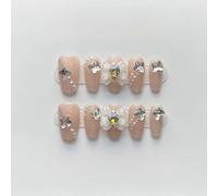 WDZDS 10pcs Pure handmade pattern False Nails Press On Nails Full Cover False Nails For Women And Girls Daily Decoration