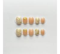WDZDS 10pcs Pure handmade pattern False Nails Press On Nails Full Cover False Nails For Women And Girls Daily Decoration
