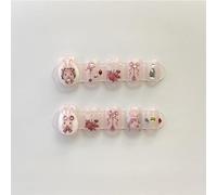 WDZDS 10pcs Pure handmade pattern False Nails Press On Nails Full Cover False Nails For Women And Girls Daily Decoration