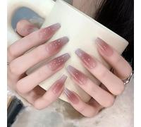 WDZDS 24pcs Multiple Styles False Nails Press-On Nails Full Cover False Nails Suitable For Women And Girls Daily Decoration
