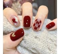 WDZDS 24pcs Multiple Styles False Nails Press-On Nails Full Cover False Nails Suitable For Women And Girls Daily Decoration