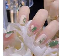 WDZDS 24pcs Multiple Styles False Nails Press-On Nails Full Cover False Nails Suitable For Women And Girls Daily Decoration