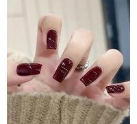 WDZDS 24pcs Multiple Styles False Nails Press-On Nails Full Cover False Nails Suitable For Women And Girls Daily Decoration