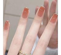 WDZDS 24pcs Multiple Styles False Nails Press-On Nails Full Cover False Nails Suitable For Women And Girls Daily Decoration