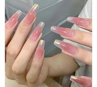 WDZDS 24pcs Multiple Styles False Nails Press-On Nails Full Cover False Nails Suitable For Women And Girls Daily Decoration