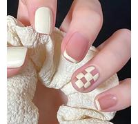 WDZDS 24pcs Multiple Styles False Nails Press-On Nails Full Cover False Nails Suitable For Women And Girls Daily Decoration