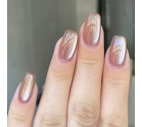 WDZDS 24pcs Multiple Styles False Nails Press-On Nails Full Cover False Nails Suitable For Women And Girls Daily Decoration