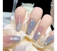 WDZDS 24pcs Multiple Styles False Nails Press-On Nails Full Cover False Nails Suitable For Women And Girls Daily Decoration