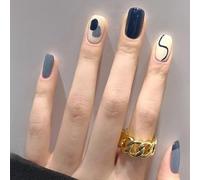 WDZDS 24pcs Multiple Styles False Nails Press-On Nails Full Cover False Nails Suitable For Women And Girls Daily Decoration