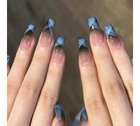 WDZDS 24pcs Multiple Styles False Nails Press-On Nails Full Cover False Nails Suitable For Women And Girls Daily Decoration