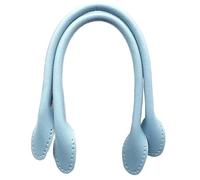 WDZDS 4 PCS 42CM Sky Blue Short Handbag Strap Replacement Replacement Leather Bag Handles For Bag/Purse Crafting Handbag Strap Leather