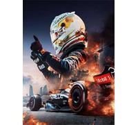 WDZFF 1000 Pieces - Poster - Difficult Jigsaw - Gifts - F1 Racings Art Pictures - Adults Challenge Games - Family Stress Reduction Toys - Kx208Zs