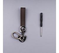 WDZNB 1 Pcs Key Chain, Car Key Chain Clip, Small Keychain Key, for Tesla Model Y Model 3 Model S Cybertruck Model X,Brown