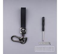 WDZNB 2 Pcs Key Chain, Car Key Chain Clip, Small Keychain Key, for Tesla Model Y Model 3 Model S Cybertruck Model X,Black