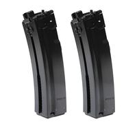 WE 2pcs Pack 25rd Gas Magazine for WE APACHE MP5 / MP5K / MP5A2 Airsoft GBB (Black)