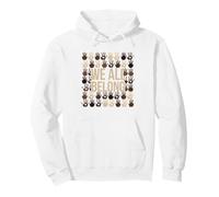 We All Belong Here African American Melanin Juneteenth Pullover Hoodie