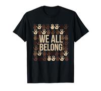 We All Belong Here African American Melanin Juneteenth T-Shirt