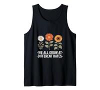We All Grow At Different Rates Funny Botanical Gag Tank Top