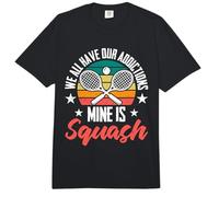We All Have Our Addictions Mine is Squash Racwquetball Sport Comfort Colors Adult Heavyweight T-Shirt