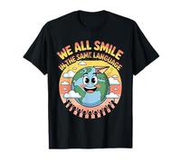 We All Smile in The Same Language Multilingual Teacher T-Shirt