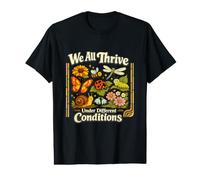 We All Thrive Under Different Conditions Autism Awareness Value Graphic T-Shirt