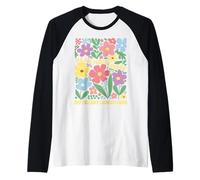 We All Thrive Under Different Conditions Boho Flower Lovers Raglan Baseball Tee