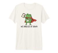 We Analyze at Dawn Frog Funny RBT Autism SPED Teacher Premium T-Shirt