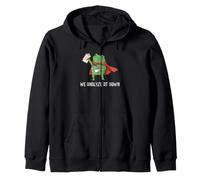 We Analyze at Dawn Frog Funny RBT Autism SPED Teacher Zip Hoodie