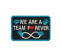 We are A Team Forever Patches, Hook and Loop Tactical Embroidered Patches,Working Dog Patches for Vest Harnesses Collars Leashes