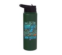 We are All Different But in This School We All Swim Together Stainless Steel Insulated Water Bottle