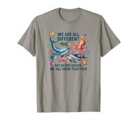 We are All Different But in This School We All Swim Together T-Shirt