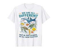 We are All Different But Swim Together Ocean VBS 2026 School T-Shirt