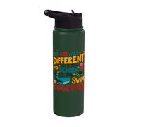 We are All Different Swim Together Back to School Stainless Steel Insulated Water Bottle