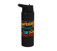 We are All Different Swim Together Back to School Stainless Steel Insulated Water Bottle