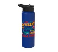 We are All Different Swim Together Back to School Stainless Steel Insulated Water Bottle