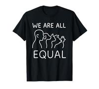 We are All Equal Anti Speciesism Animal Equality Vegan Activ T-Shirt