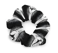 We Are All One People Colorful Scrunchies for Women Soft Cute Elastic Hair Bands Ponytail Holders