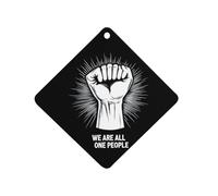 We Are All One People Funny Car Air Fresheners Long Lasting Scent Automotive Hanging Scented Cards Tablets