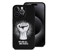 We Are All One People Printed Phone Case Slim Hard Cellphone Protective Cover Unisex Compatible with iPhone 15/15 Plus/15 Pro/15 Pro Max
