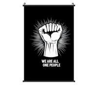 We Are All One People Printed Poster Hanger Lightweight Poster Hangs A Picture Wall Art Vertical Artwork