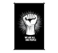 We Are All One People Printed Poster Hanger Lightweight Poster Hangs A Picture Wall Art Vertical Artwork