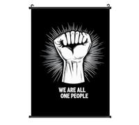 We Are All One People Printed Poster Hanger Lightweight Poster Hangs A Picture Wall Art Vertical Artwork