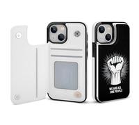 We Are All One People Printed Wallet Phone Case Slim Cute Cellphone Protective Cover Unisex Compatible with iPhone iPhone 13/13 Pro/13 Pro Max/13 Mini