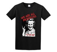 We are All Prostitutes The Pop Group Punk Cd Thatcher Bristol B T-Shirt Graphic Tee for Mens T-Shirt Black L