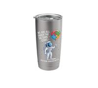 We are All Under The Same Stars Autism Awareness Astronaut Stainless Steel Insulated Tumbler