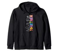 We Are Better Together Colorful Artistic Style Zip Hoodie